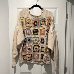 Multicolor Crochet Pattern Sweater